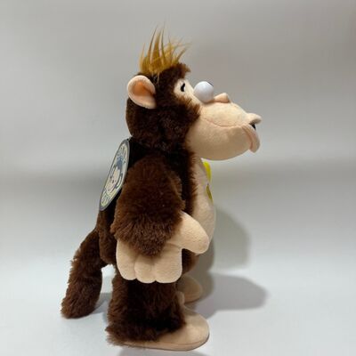 Peluche interactivo de mono ladrón de plátanos, muñeco de gorila con reacción emocional, divertido regalo novedoso