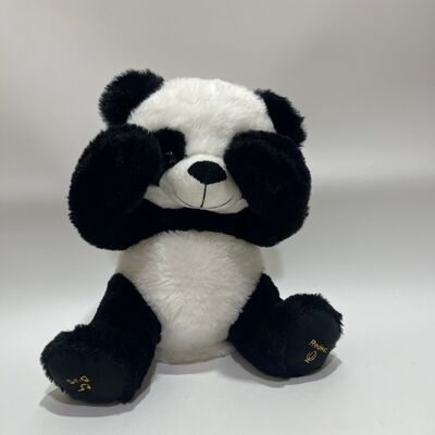 Interactivo Peek-a-Boo Juguete de Plush Panda con función de repetición y música