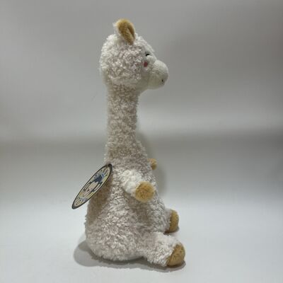 Recording and Neck-Turning White Alpaca Plush Toy Interactive Talking Back Alpaca