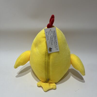 Foam Particle Filled Little Yellow Chicken Plush Cushion Round Yellow Chick Pillow Soft Particle Doll Nap Sofa Decoration