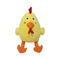 felpa amarilla Toy Particles Filled del pollo del amortiguador de la almohada de la felpa de los 8.66in los 22cm