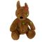 Bebé Brown Fuzzy Plush Kangaroo Toy lindo 30 cm con las luces LED y nana