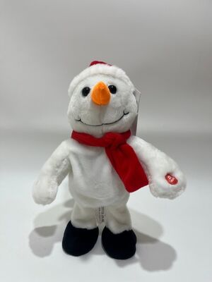 Canta y baila el muñeco de nieve de Navidad juguete de peluche con música